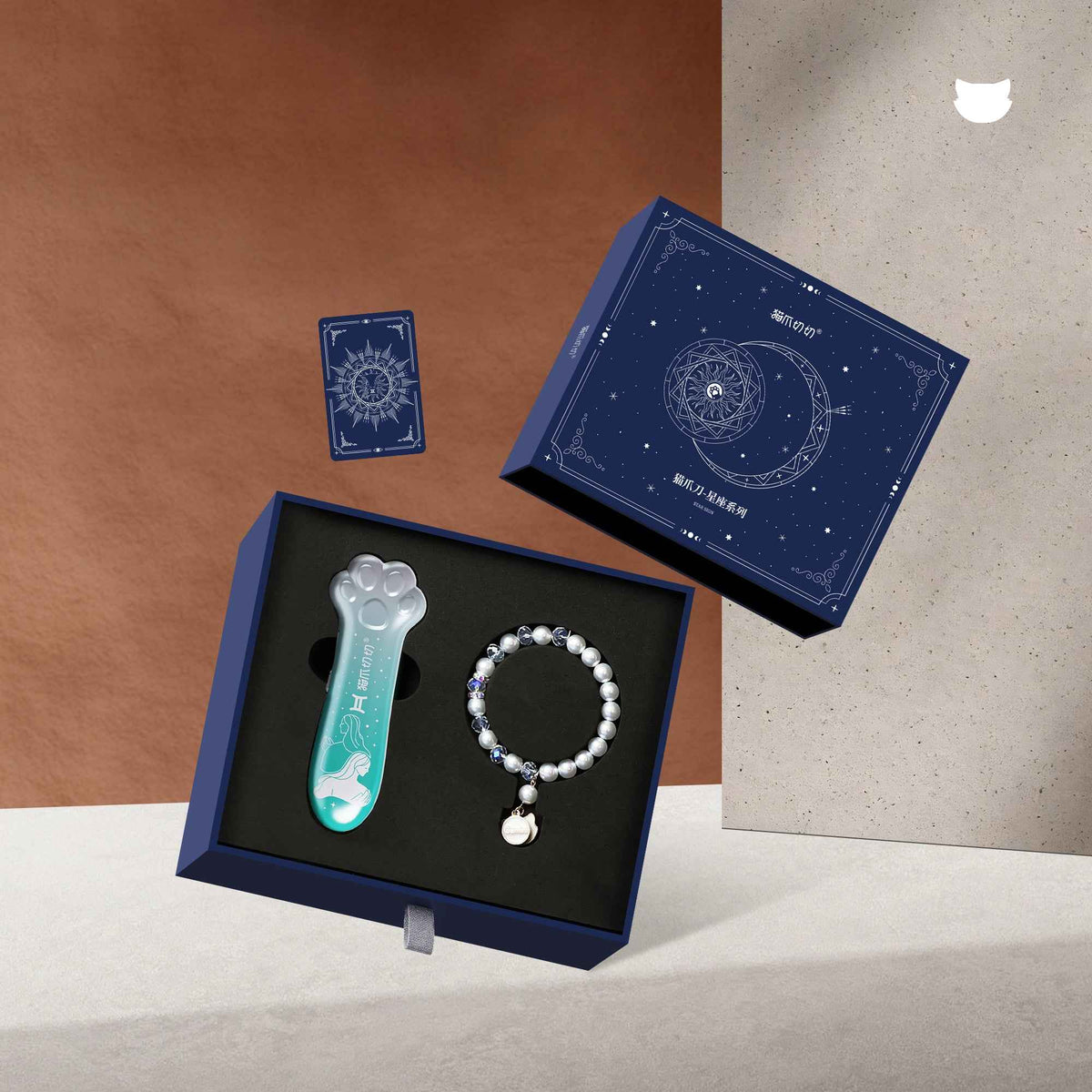 Meowkit Cat Paw Metal Cutter Gift Set – 12 Astrology-Inspired Designs with Premium Full-Steel Casing, Built to Last