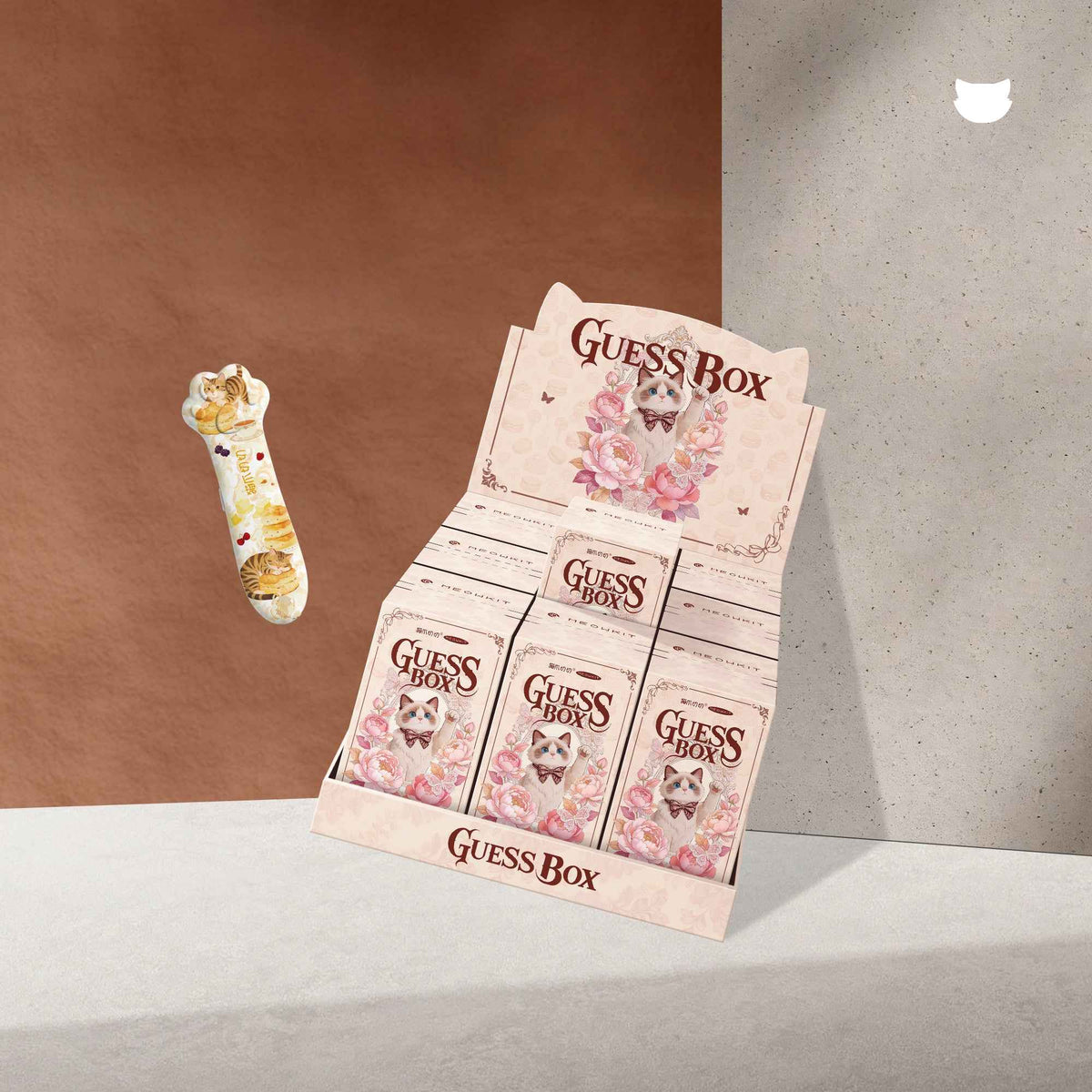 Meowkit Caja Misteriosa de Cortacajas de Pata de Gato - Colección de Pastelería de Té Vintage